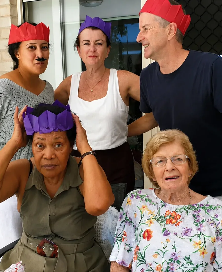 Placeholder photograph representing Deborah caring for family
