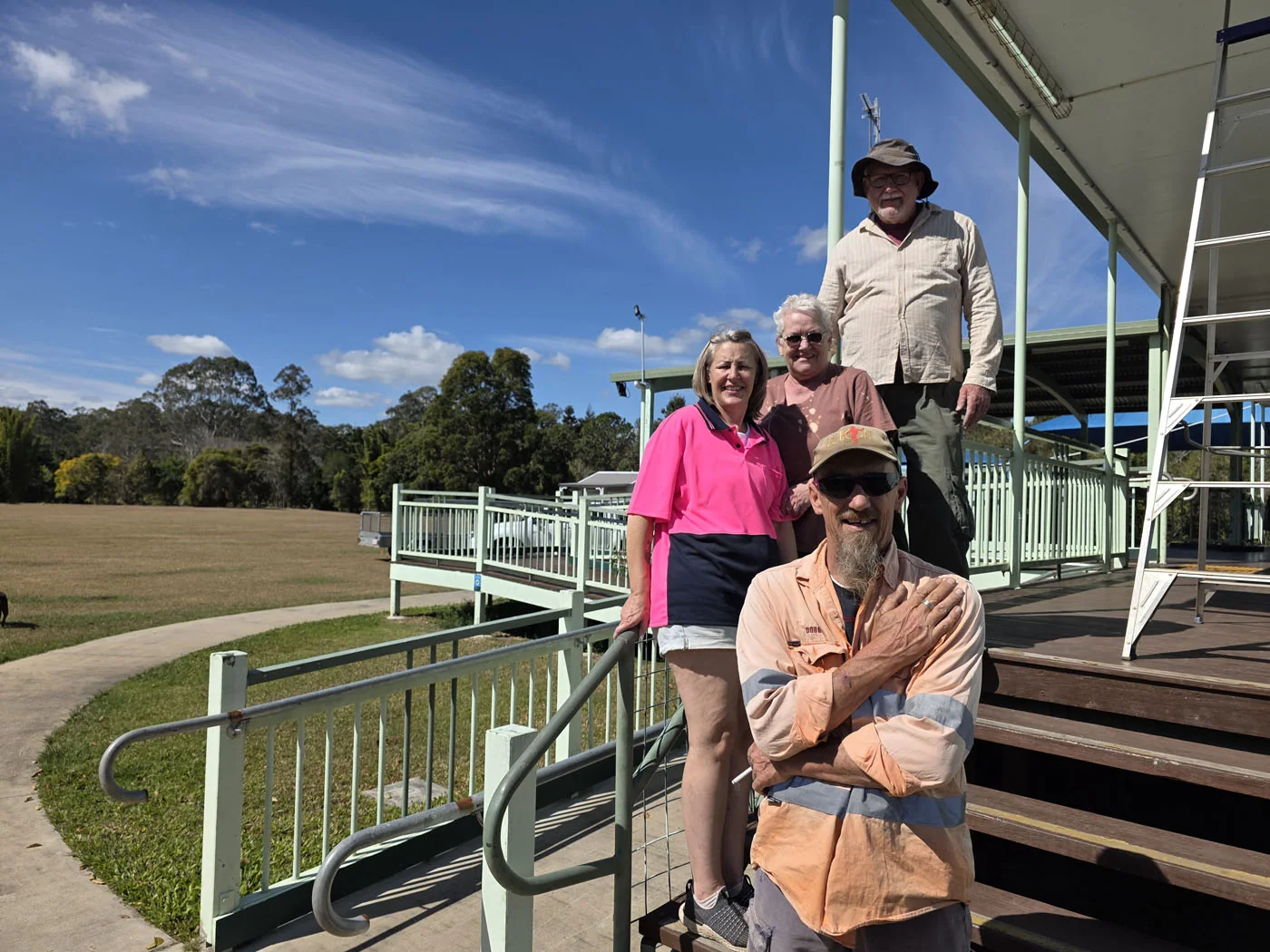 Kylie, Don, Doug and Deb at the Glenwood memorial and community centre