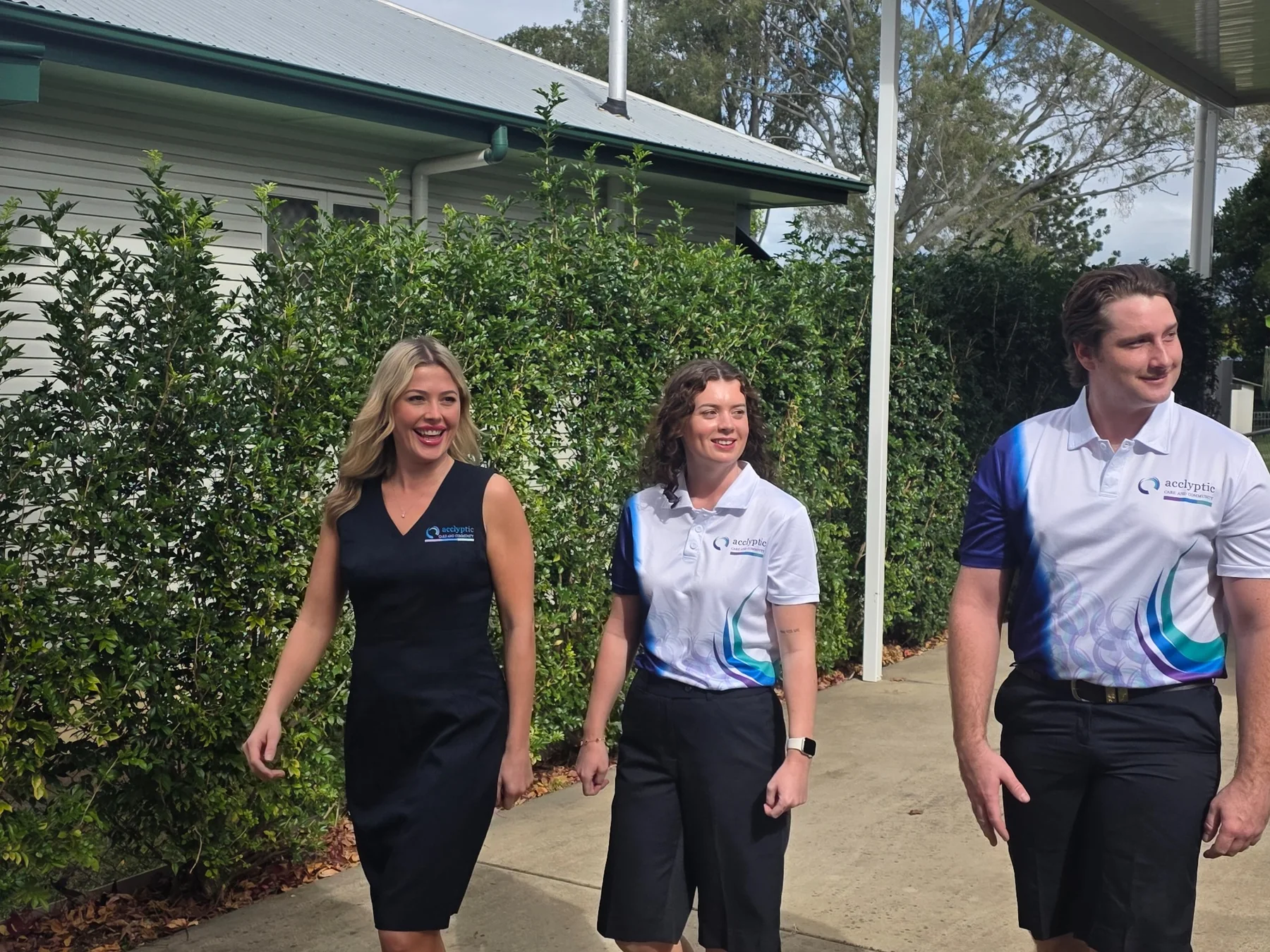Acclyptic care team walking together